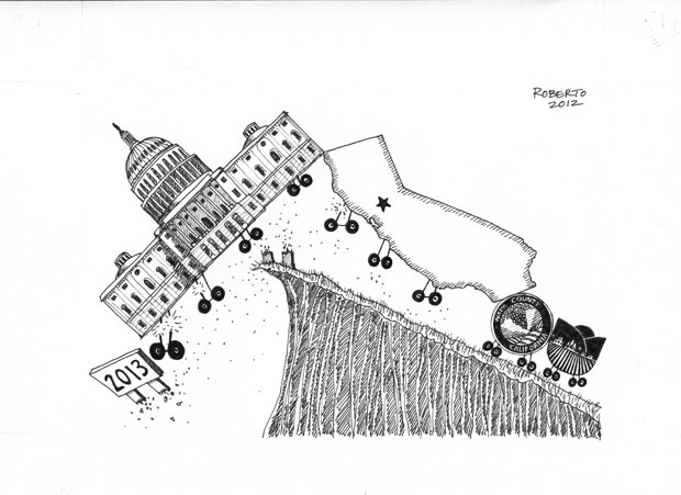 Editorial Cartoon: Fiscal cliff